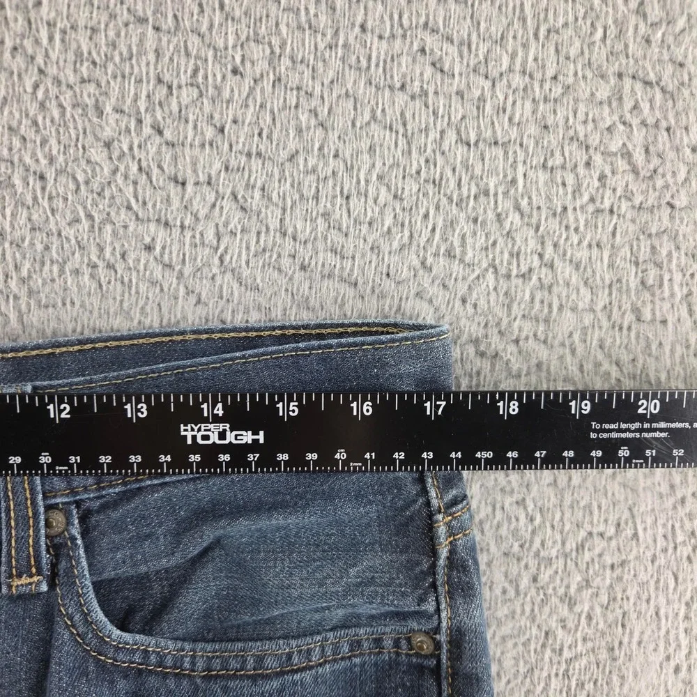 Levis 514 Straight Leg Jeans Mens 34x34 Dark Wash Blue Denim Western Work Pants